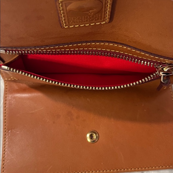 Dooney & Bourke Brown Leather Checkbook Wallet - Picture 5 of 5